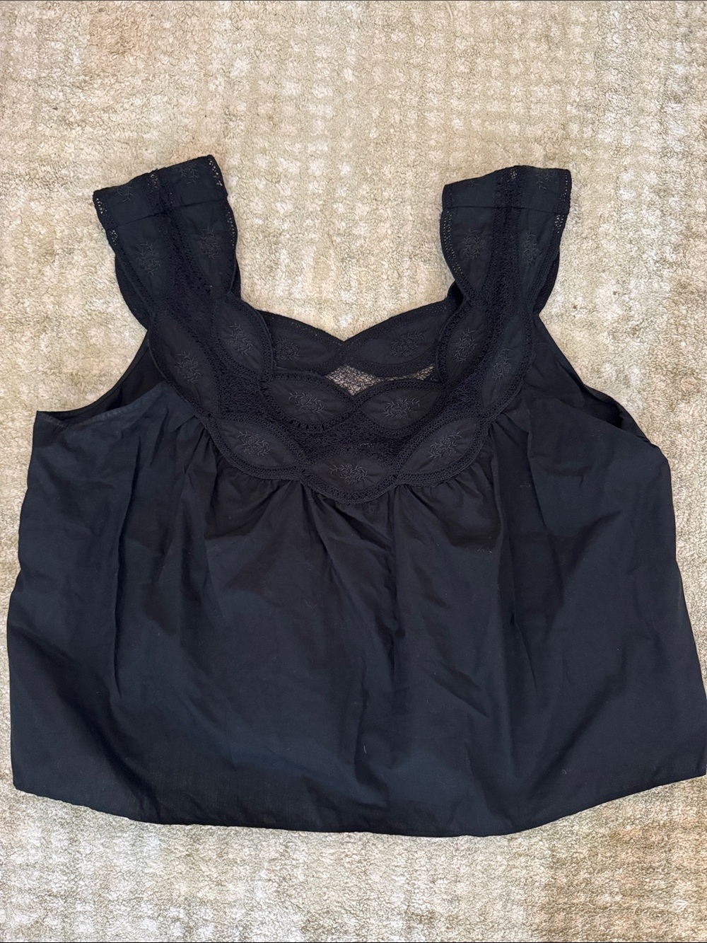 J crew scalloped tank